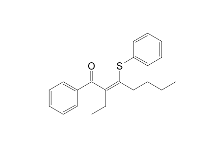 (Z)-2-Ethyl-1-phenyl-3-(phenylthio)hept-2-en-1-one