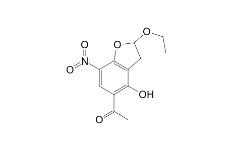 1-(2-Ethoxy-4-hydroxy-7-nitro-2,3-dihydro-1-benzofuran-5-yl)ethanone
