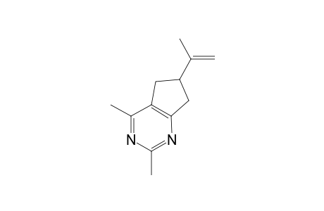 6-Isopropenyl-2,4-dimethyl-6,7-dihydro-5H-cyclopenta[5,6-a]pyrimidine