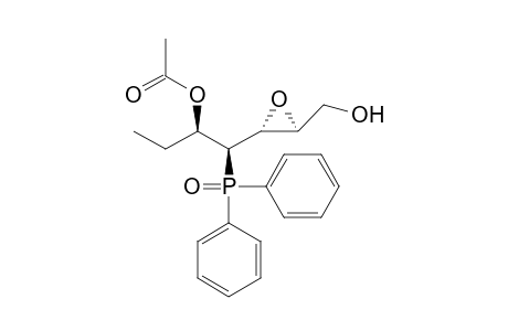 syn,anti (2S,3R,4R,5S)-5-Acetoxy-4-diphenylphosphinoyl-2,3-epoxyheptan-1-ol