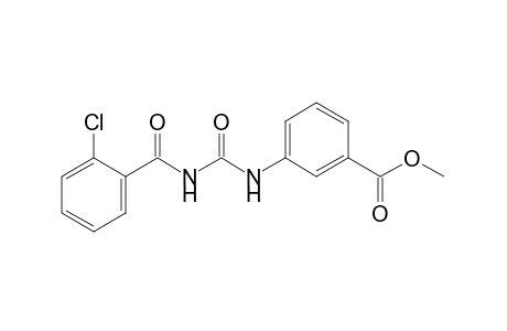 m-[3-(o-chlorobenzoyl)ureido]benzoic acid, methyl ester