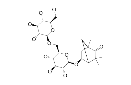 (1R,4R,5S)-5-HYDROXYFENCHAN-2-ONE-6-O-BETA-D-GLUCOPYRANOSYL-(1->6)-BETA-D-GLUCOPYRANOSIDE