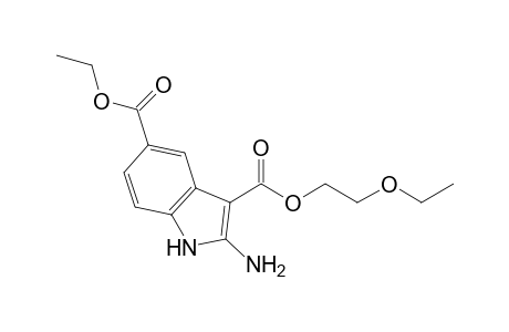 2-Ethoxyethyl 2-amino-5-(ethoxycarbonyl)indole-3-carboxylate