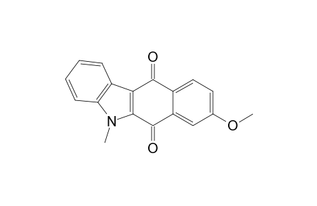 5H-Benzo[b]carbazole-6,11-dione, 8-methoxy-5-methyl-