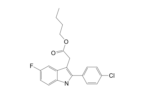 BUTYL-[2-(4-CHLOROPHENYL)-5-FLUORO-1H-INDOL-3-YL]-ACETATE