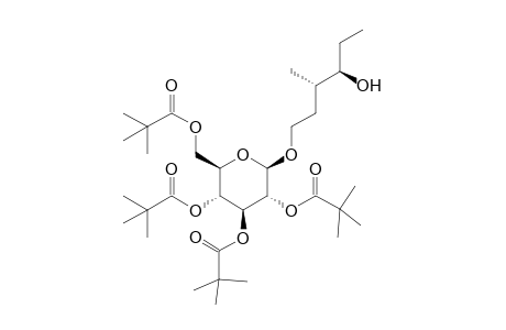 (3S,4R,E)-4-Hydroxy-3-methylhexyl 2,3,4,6-O-Tetrapivaloyl-.beta.-glucopyranoside