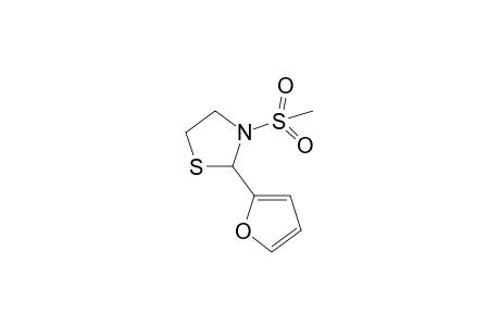 2-(2-Furyl)-3-(methylsulfonyl)-1,3-thiazolidine