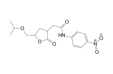 2-(5-(isopropoxymethyl)-2-oxotetrahydrofuran-3-yl)-N-(4-nitrophenyl)acetamide