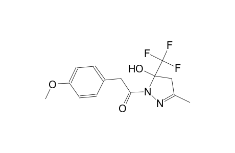 1-[(4-methoxyphenyl)acetyl]-3-methyl-5-(trifluoromethyl)-4,5-dihydro-1H-pyrazol-5-ol