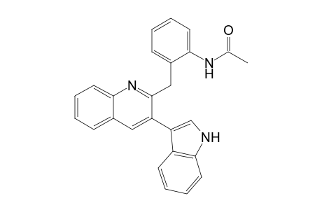 N-[2-[[3-(1H-indol-3-yl)-2-quinolyl]methyl]phenyl]acetamide