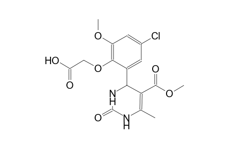 {4-chloro-2-methoxy-6-[5-(methoxycarbonyl)-6-methyl-2-oxo-1,2,3,4-tetrahydro-4-pyrimidinyl]phenoxy}acetic acid