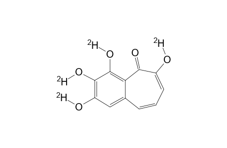 2,3,4,6-TETRA-DEUTEROHYDROXY-5H-BENZOCYCLOHEPTEN-5-ONE;PURPUROGALLIN-TETRADEUTERATED-OH