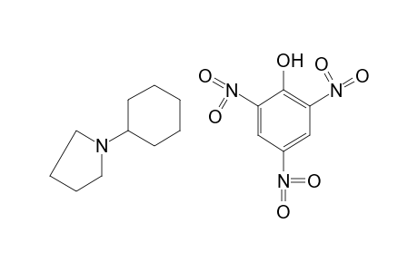 1-cyclohexylpyrrolidine, picrate