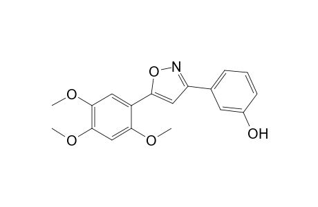 3-(3-Hydroxyphenyl)-5-(2,4,5-trimethoxyphenyl)isoxazole
