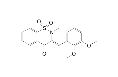 4H-1,2-benzothiazin-4-one, 3-[(2,3-dimethoxyphenyl)methylene]-2,3-dihydro-2-methyl-, 1,1-dioxide, (3Z)-