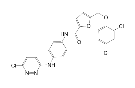 N-{4-[(6-chloro-3-pyridazinyl)amino]phenyl}-5-[(2,4-dichlorophenoxy)methyl]-2-furamide