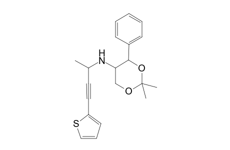 2,2-Dimethyl-4-phenyl-N-(4'-(thien-2"-yl)but-3'-yn-2'-yl)-1,3-dioxan-5-amine