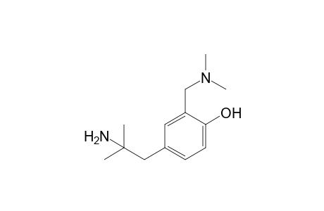 4-(2-amino-2-methylpropyl)-alpha-(dimethylamino)-o-cresol