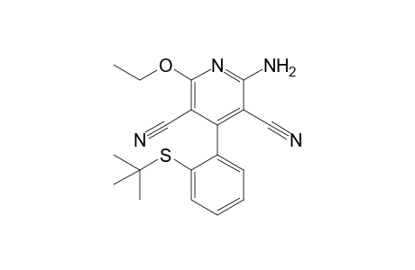 2-Amino-3,5-dicyano-6-ethoxy-4-(2-tert-butylthiophenyl)pyridine