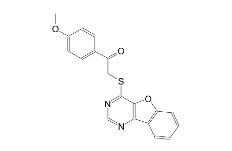 2-([1]benzofuro[3,2-d]pyrimidin-4-ylsulfanyl)-1-(4-methoxyphenyl)ethanone