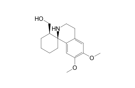 (1S,2R)-2-Hydroxymethyl-1',2',3',4'-tetrahydro-6',7'-dimethoxyspiro[cyclohexan-1,1'-isoquinoline]