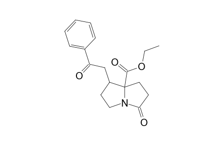 (7R*)-(2-OXO-2-PHENYLETHYL)-(7AR*)-(ETHOXYCARBONYL)-HEXAHYDRO-1H-PYRROLIZIN-3-ONE