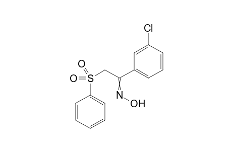 1-(3-Chlorophenyl)-2-(phenylsulfonyl)ethan-1-one oxime