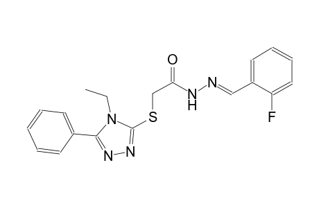 acetic acid, [(4-ethyl-5-phenyl-4H-1,2,4-triazol-3-yl)thio]-, 2-[(E)-(2-fluorophenyl)methylidene]hydrazide