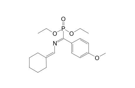 Diethyl (E)-{[(Z)-Cyclohexylideneylmethyl]imino}(4-methoxyphenyl)methylphosphonate