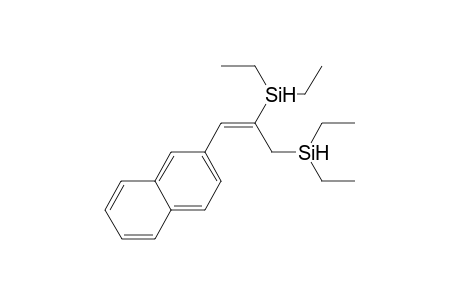 (E)-(3-(Naphthalen-2-yl)prop-2-ene-1,2-diyl)bis(diethylsilane)