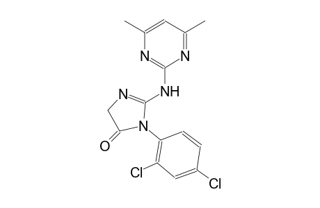 4H-imidazol-4-one, 3-(2,4-dichlorophenyl)-2-[(4,6-dimethyl-2-pyrimidinyl)amino]-3,5-dihydro-