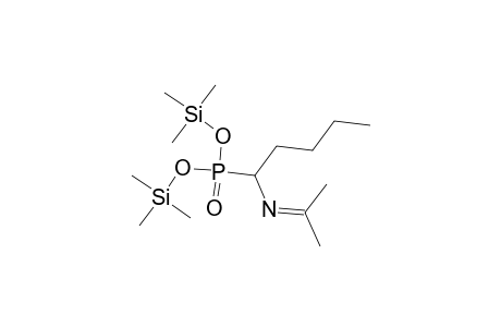 Phosphonic acid, [1-[(1-methylethylidene)amino]pentyl]-, bis(trimethylsilyl) ester