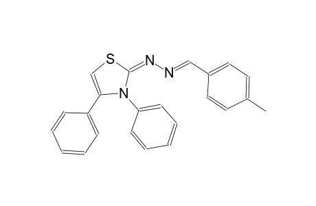 4-methylbenzaldehyde ((2E)-3,4-diphenyl-1,3-thiazol-2(3H)-ylidene)hydrazone