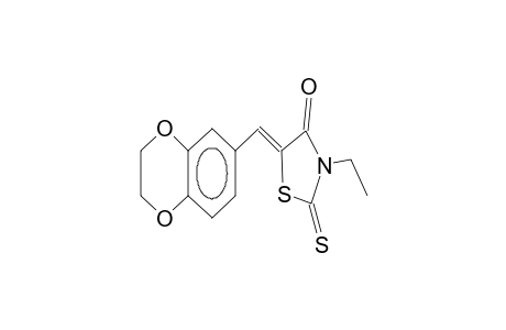 3-ethyl-5-(3,4-ethylenedioxybenzylidene)-2-thioxo-4-oxo-1,3-thiazolidene