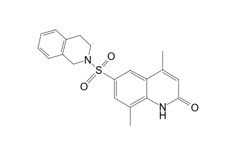 2(1H)-Quinolinone, 6-[[3,4-dihydro-2(1H)-isoquinolinyl]sulfonyl]-4,8-dimethyl-