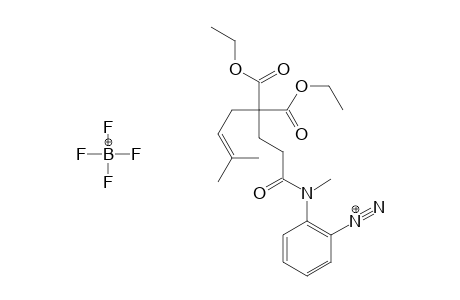 o-[N-(3,3-Diethoxycarbonyl-6-methylhept-5-enylcarbonyl)-N-methylamino]benzenediazonium tetrafluoroborate