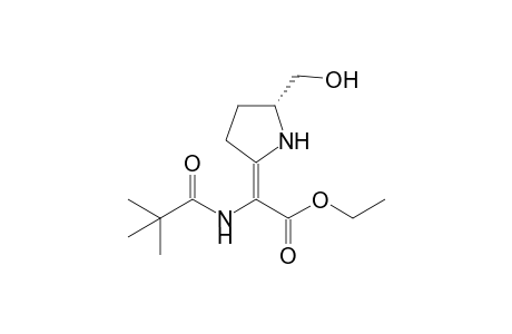 Ethyl (R)-2-[5-(Hydroxymethyl)pyrrolidin-2-ylidene]-2-(tert-butylcarbonylamino)acetate
