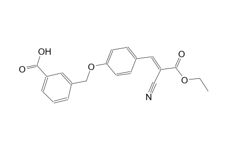 3-({4-[(1E)-2-cyano-3-ethoxy-3-oxo-1-propenyl]phenoxy}methyl)benzoic acid