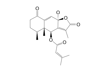 1-Oxo-6.beta.-senecioyloxy-8.alpha.-hydroxyeremophil-7(11),9-(10)-dien-8.beta.(12)-olide