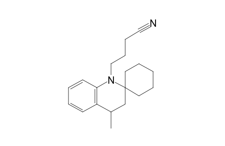 N-(.gamma.-Cyanopropyl)-3,4-dihydro-4-methylspiro[quinoline-2,1'-cyclohexane]