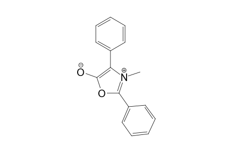 3-Methyl-2,4-diphenyl-1,3-oxazolium-5-olate