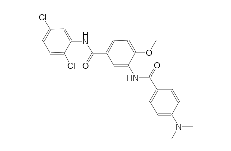 N-(2,5-dichlorophenyl)-3-{[4-(dimethylamino)benzoyl]amino}-4-methoxybenzamide