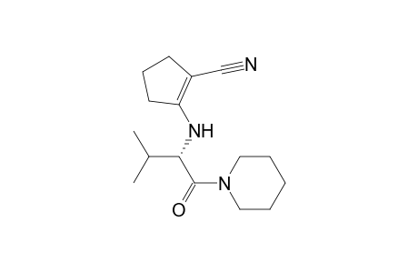 Piperidine, 1-[2-[(2-cyano-1-cyclopenten-1-yl)amino]-3-methyl-1-oxobutyl]-, (S)-