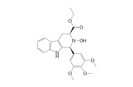 1H-Pyrido[3,4-b]indole-3-carboxylic acid, 2,3,4,9-tetrahydro-2-hydroxy-1-(3,4,5-trimethoxyphenyl)-, ethyl ester, cis-