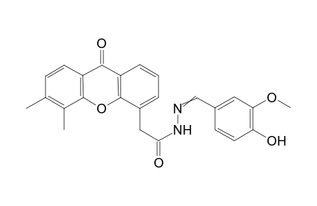 N'-(4-Hydroxy-3-methoxybenzyl)-2-(5,6-dimethylxanthone-4-yl)-acetylhydrazine