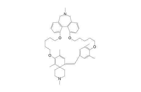 Spiro[11,14:16,19-dietheno-5H,15H,21H,30H-[1,7,17,23]benzotetraoxacycloheptacosino[26,25,24-def][2]benzazepine-15,4'-piperidine], 6,7,8,9,22,23,24,25,31,32-decahydro-1',12,18,31,33,36-hexamethyl-, (S)-