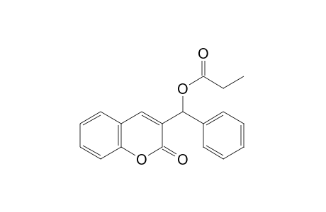 3-(alpha-hydroxybenzyl)coumarin, propionate