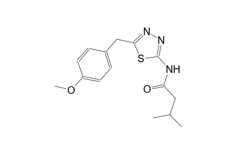 N-[5-(4-methoxybenzyl)-1,3,4-thiadiazol-2-yl]-3-methylbutanamide