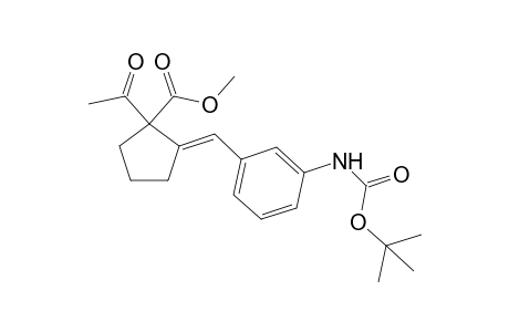 (E)-methyl 1-acetyl-2-(3-(tert-butoxycarbonylamino)benzylidene)cyclopentanecarboxylate