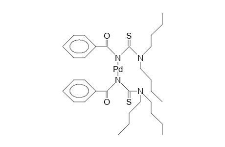 cis-Bis(N,N-dibutyl-N'-benzoyl-thiourea)-palladium(ii) complex